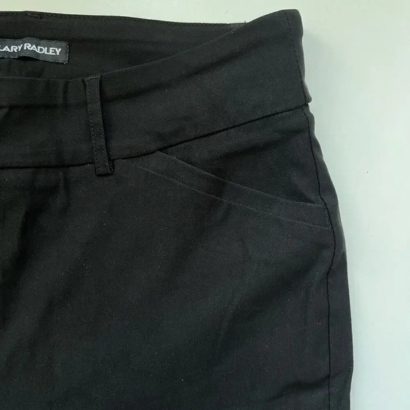 Hilary Radley black Bermuda shorts Mid Rise casual preppy summer minimalist - Picture 6 of 7